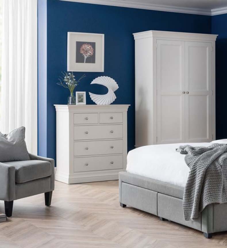 Clarence White Bedroom Furniture. From £169.