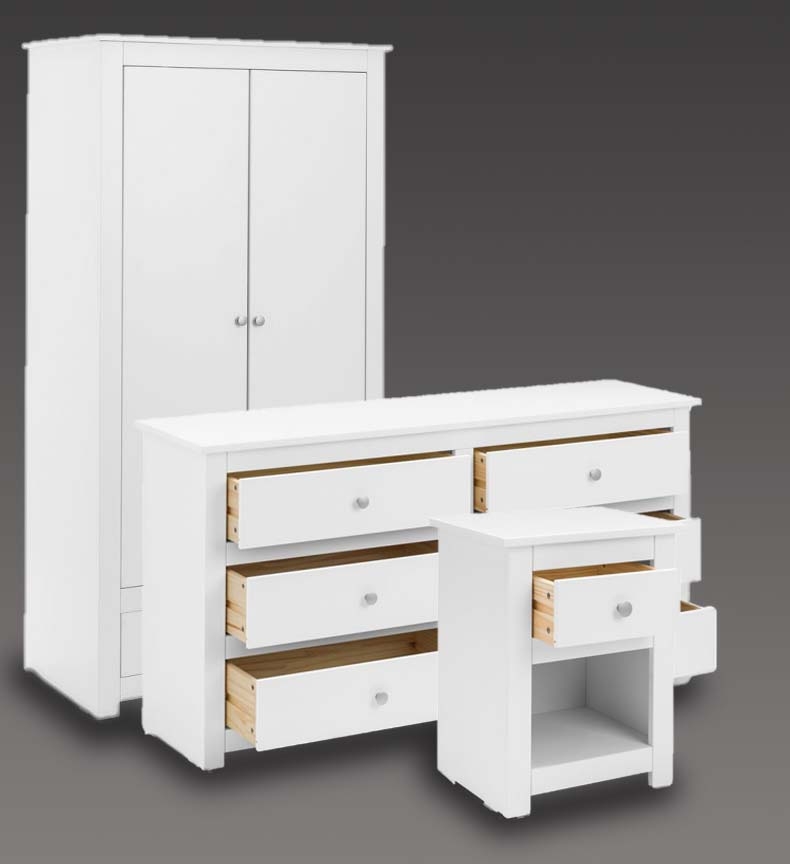 Fradley White Bedroom Furniture. From £79.