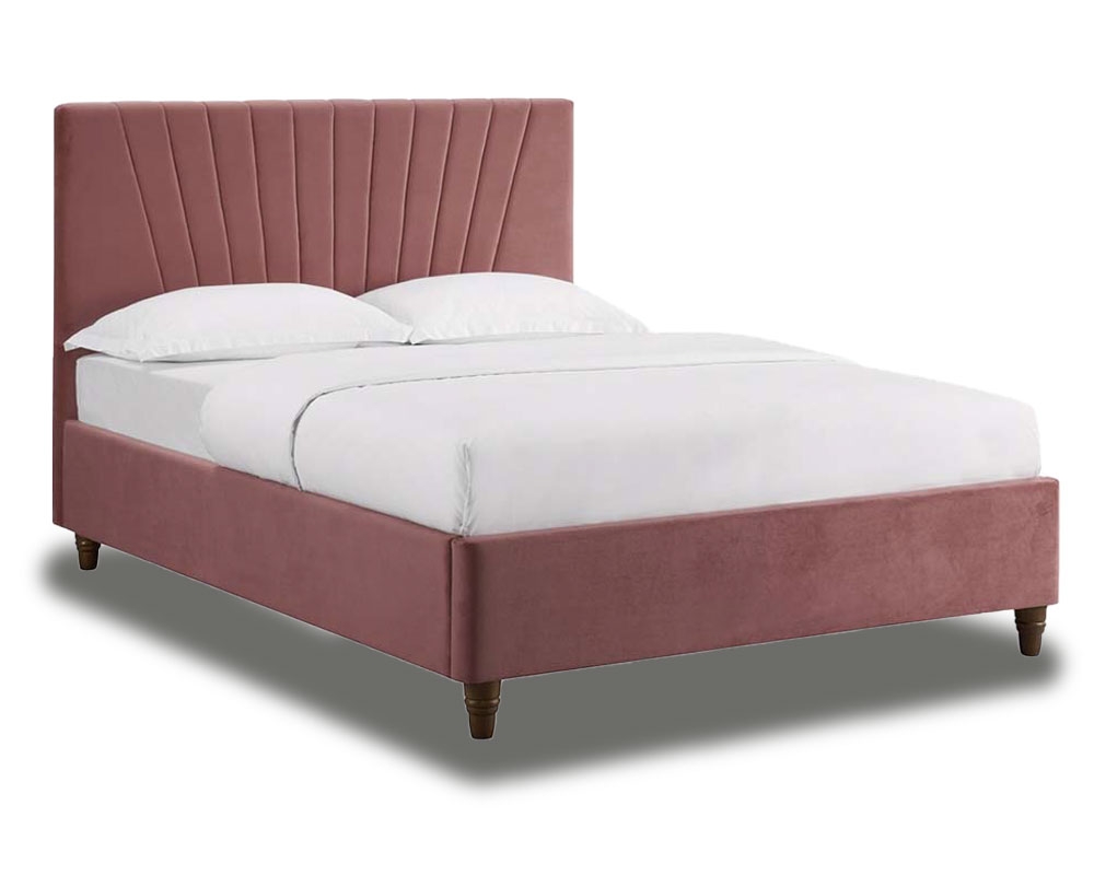 Alexa Vintage Pink Double Bed Frame