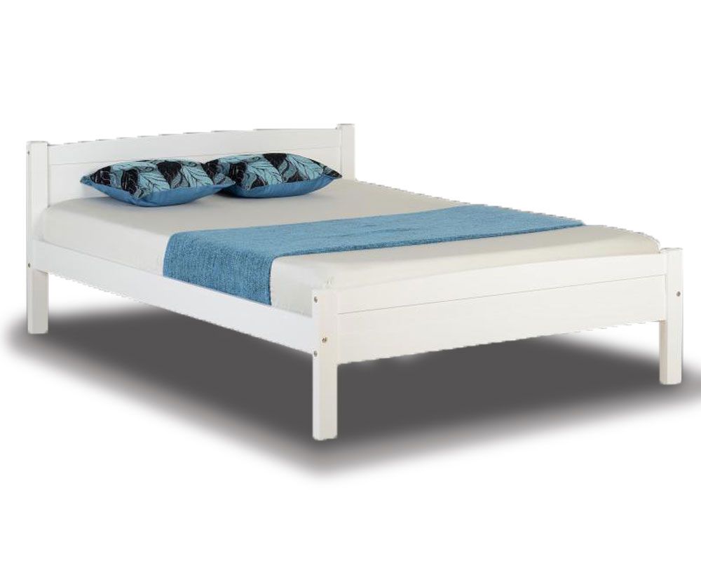 Ambrose White Double Bed Frame, White Double Bed Frame