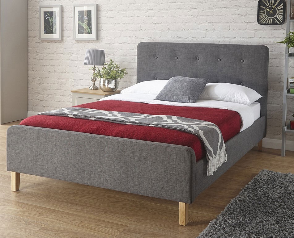 Ashville Dark Grey King Size Bed Frame King Size Bed Frames Bed Frames