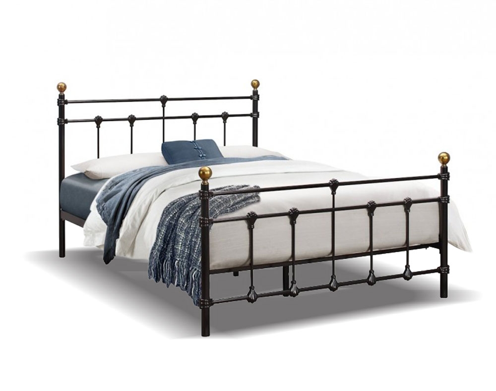 Atlas Black Three Quarter (3/4) Bed Frame Three Quarter Bed Frames