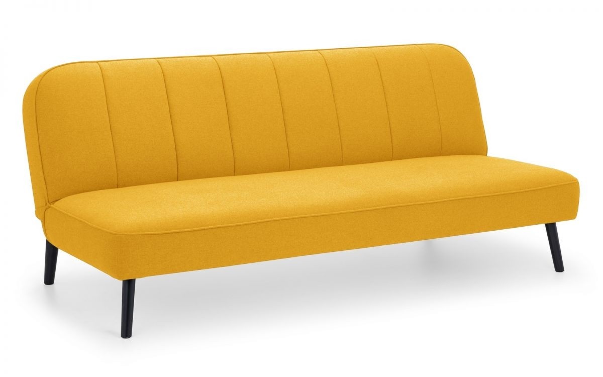 Mira Mustard Linen Sofa Bed