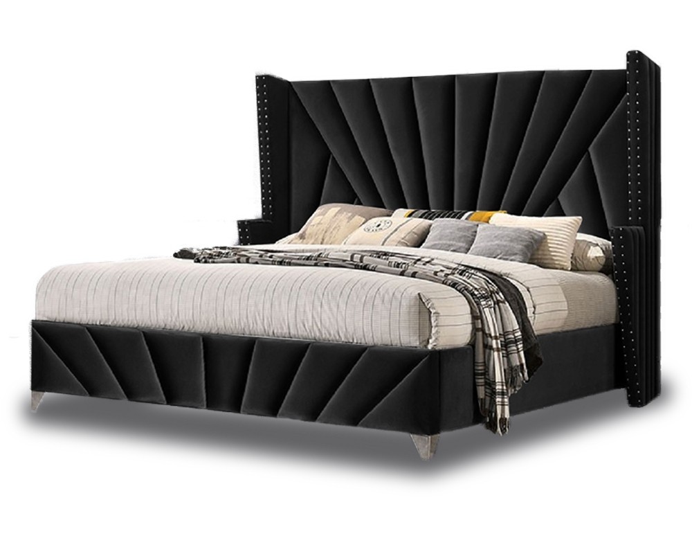 King size bed black clearance frame