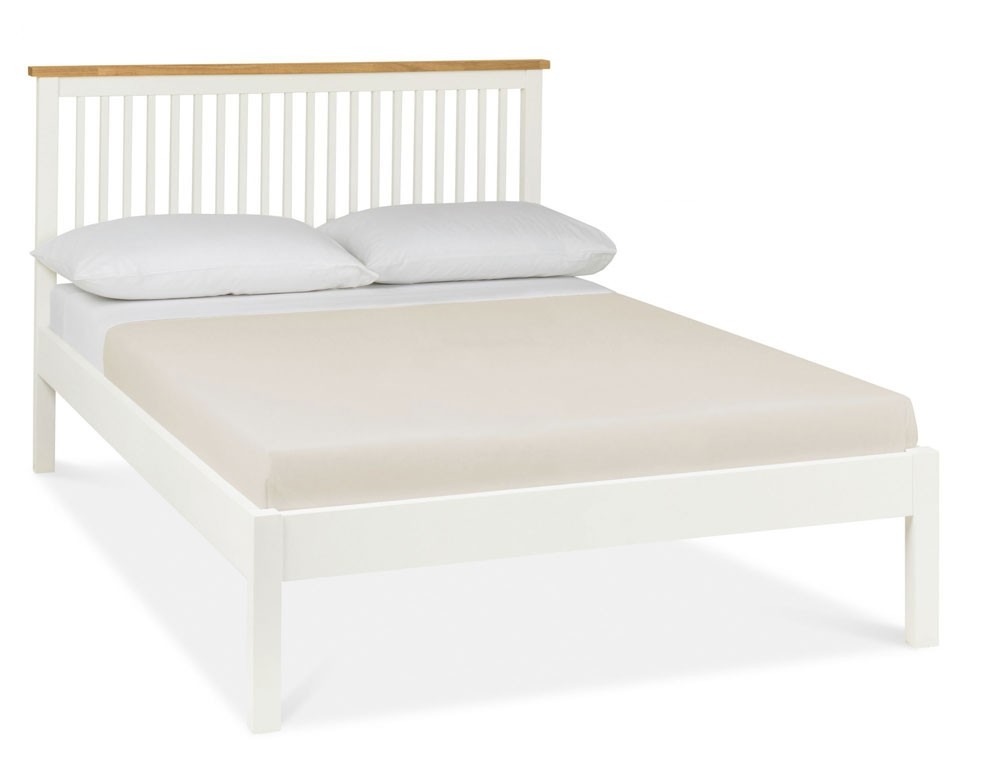 Two Tone Low Foot King Size Bed Frame, Beautiful King Size Bed Frames