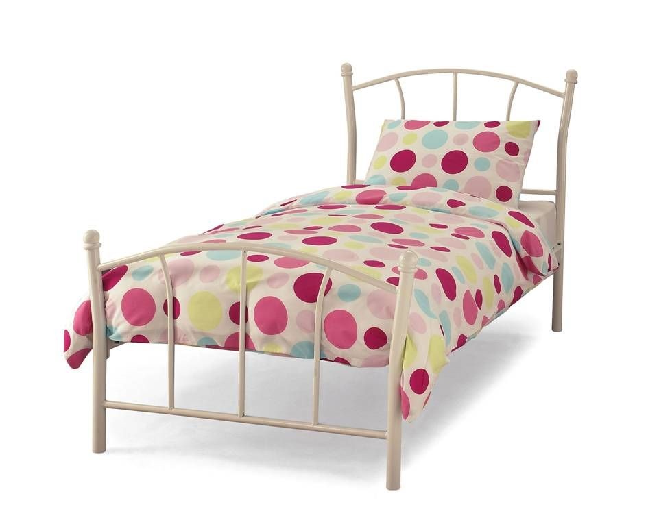 Penny White Single Bed Frame