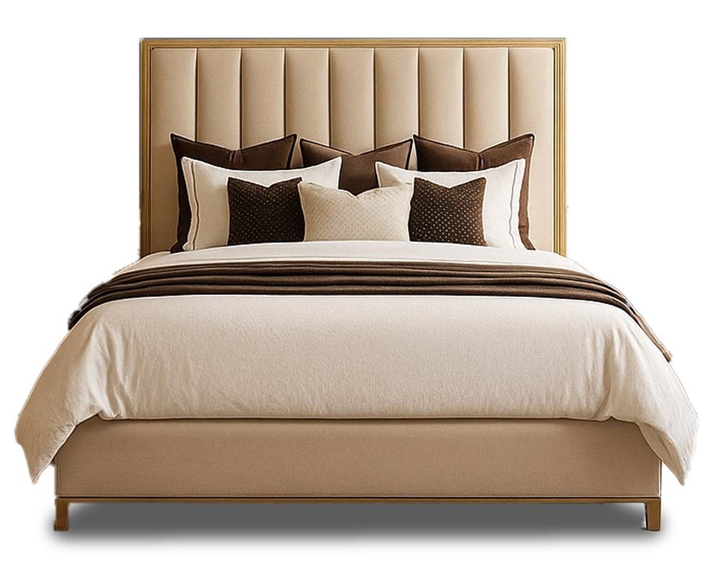Alyssia Gold Trim Bed Frame