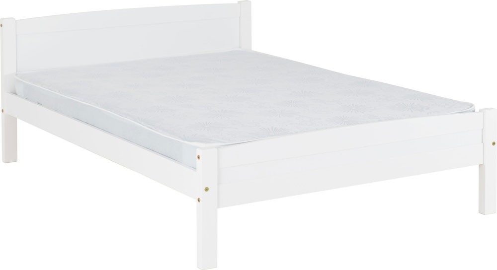 Ambrose White Double Bed Frame, How Much Does A Double Bed Frame Cost