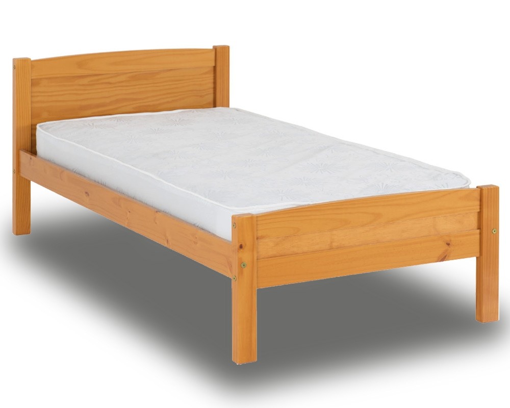 Ambrose Pine Single Bed Frame, Pine Full Bed Frame