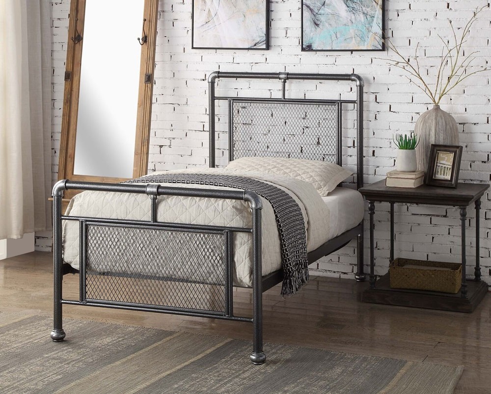 Hopper Steel Bed Frame