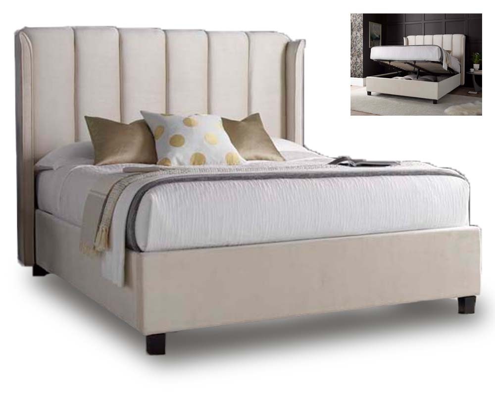 Aura Stone Ottoman Bed Frame