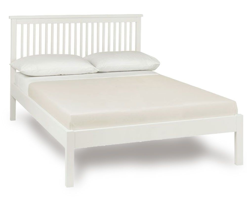 Bentley Designs Atlantis White Low Foot Double Bed Frame