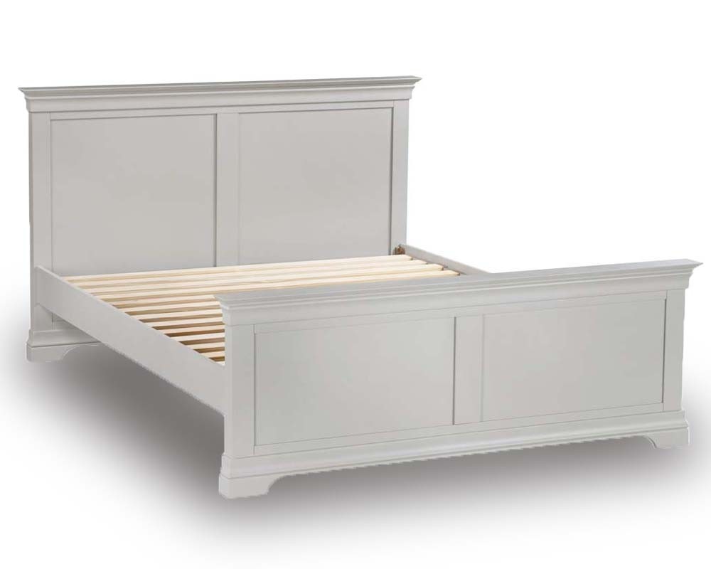 Brandy Pebble Grey French Bed Frame