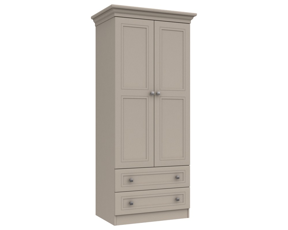 Cambridge Clay 2 Door Combi Wardrobe