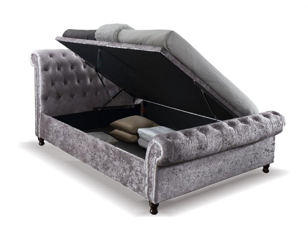 Velour king outlet size bed