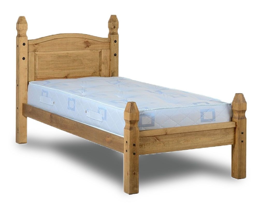 Corona Low Foot Single Bed Frame, Low Single Bed Frame
