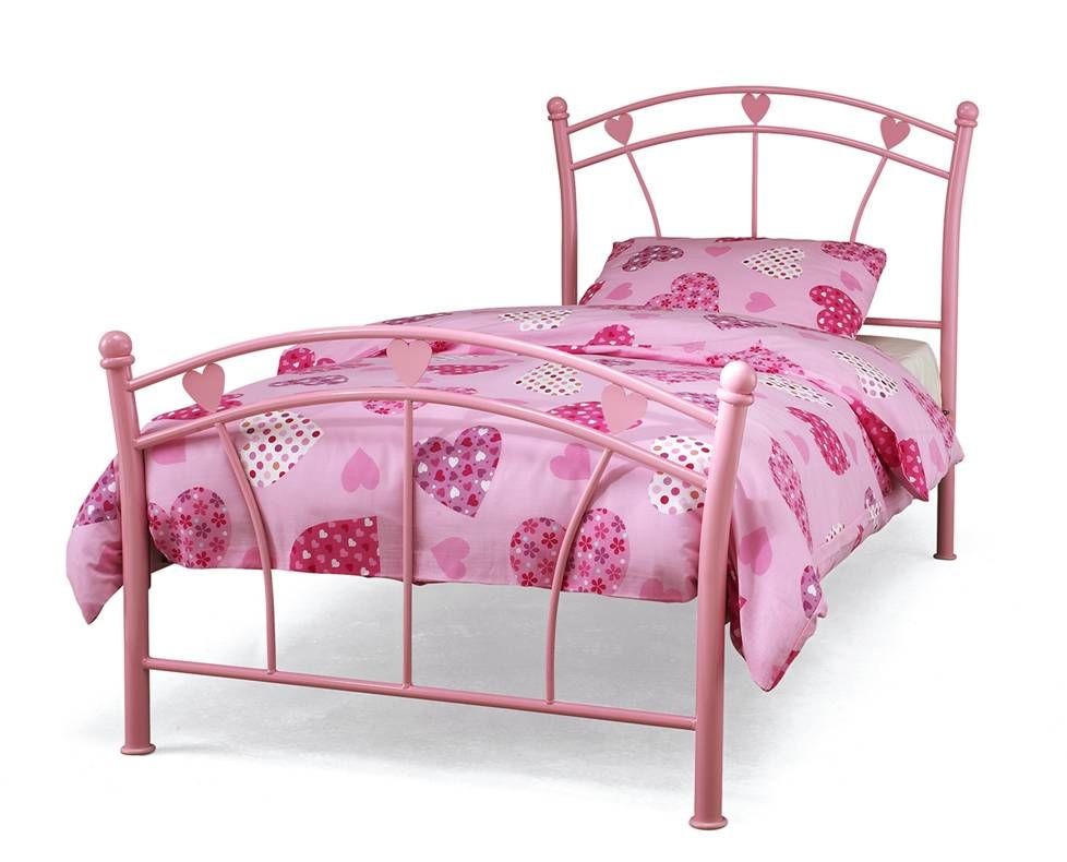 Jemima Pink Single Bed Frame