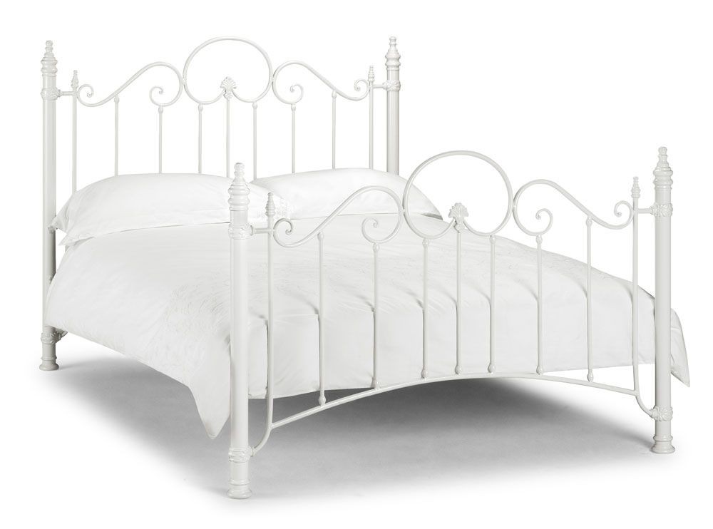 Florence Stone White Double Bed Frame