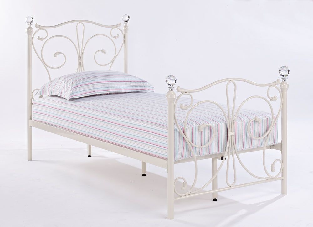 Florentine White Single Bed Frame
