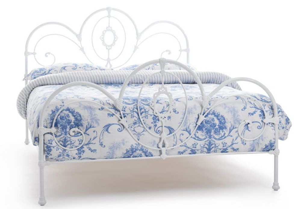 Harriet White Gloss Kingsize Bed Frame