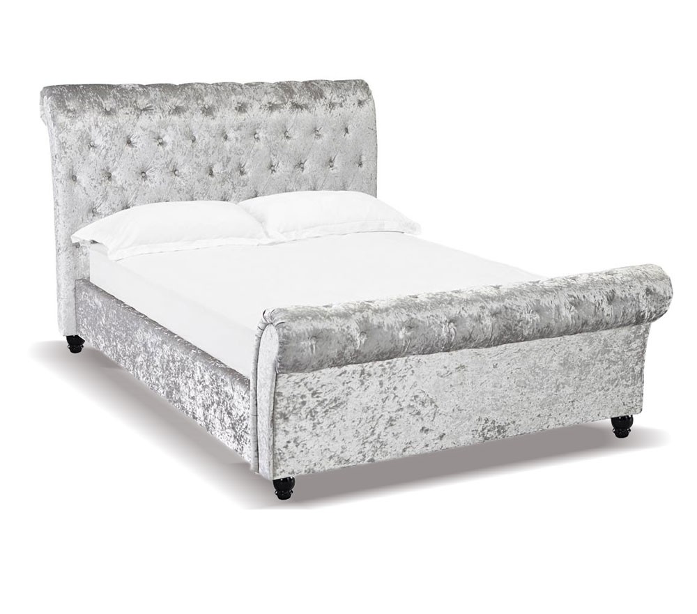 Sleigh Bed Frame, Silver Bed Frame Full