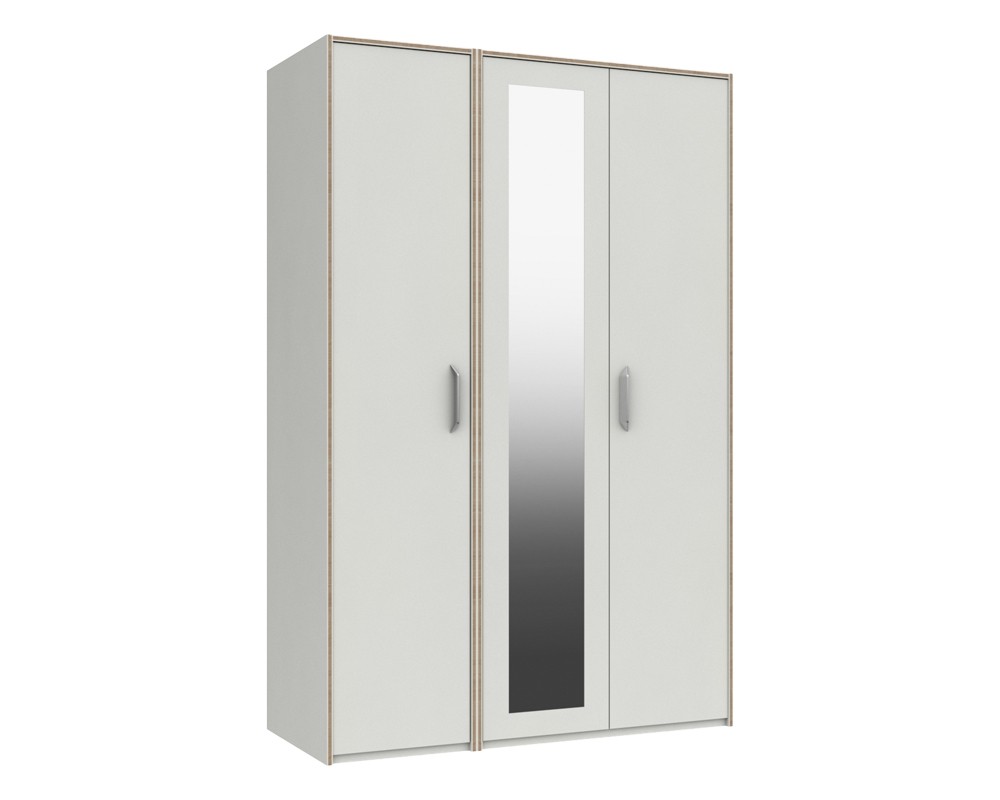 Metal 3 outlet door wardrobe