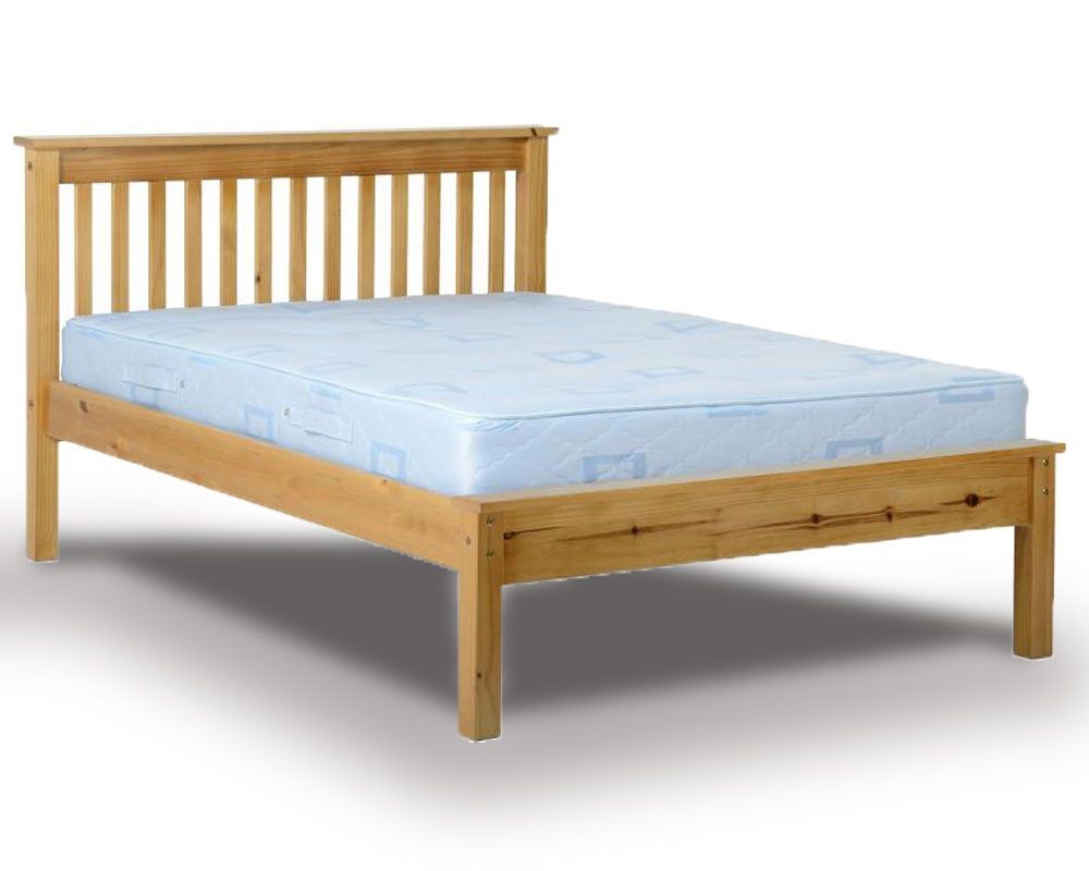 Monty Low Foot Double Pine Bed Frame