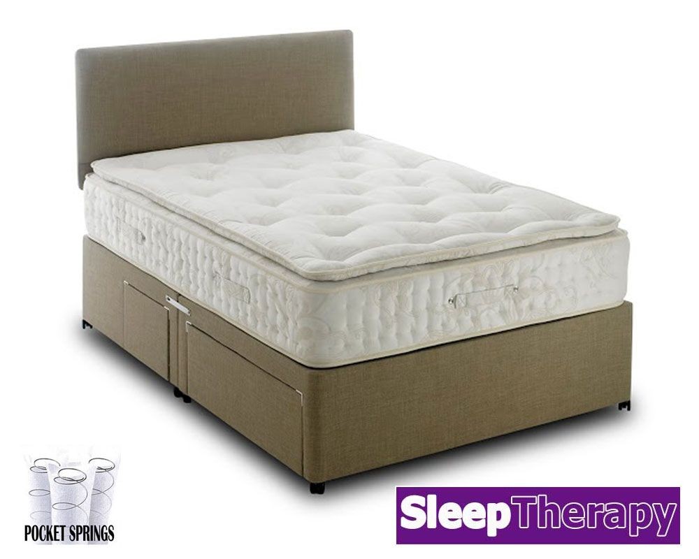 Natural Sleep Pillow Pocket 2000 Super Kingsize Divan Bed