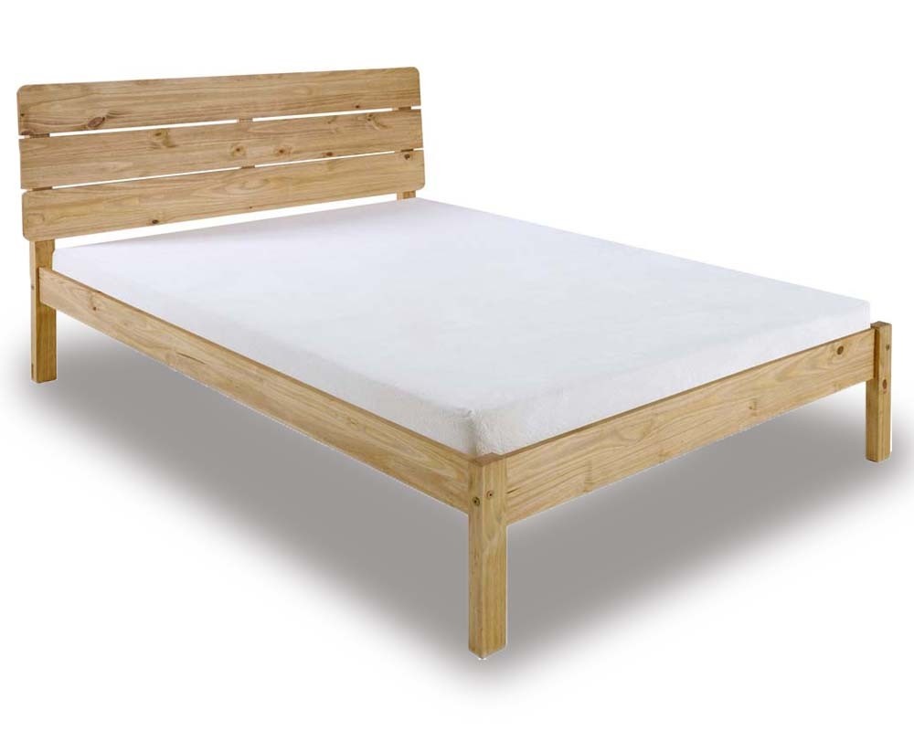 Roman Waxed Pine Bed Frame