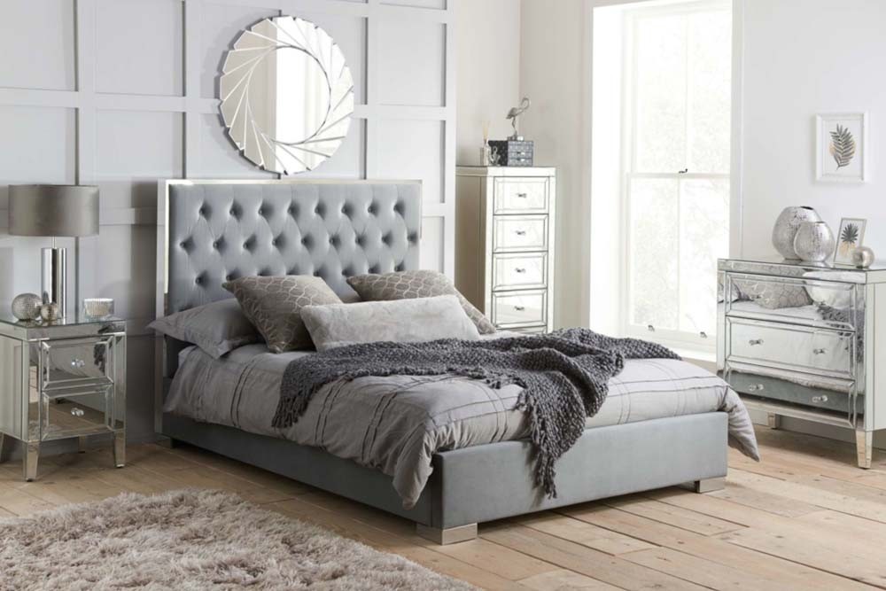 Charles Grey Bed Frame