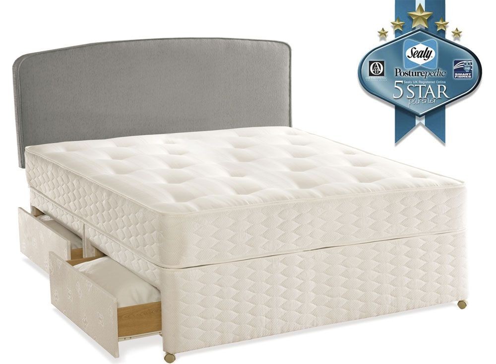Sealy Essentials Firm Kingsize 4 Drawer Divan Bed