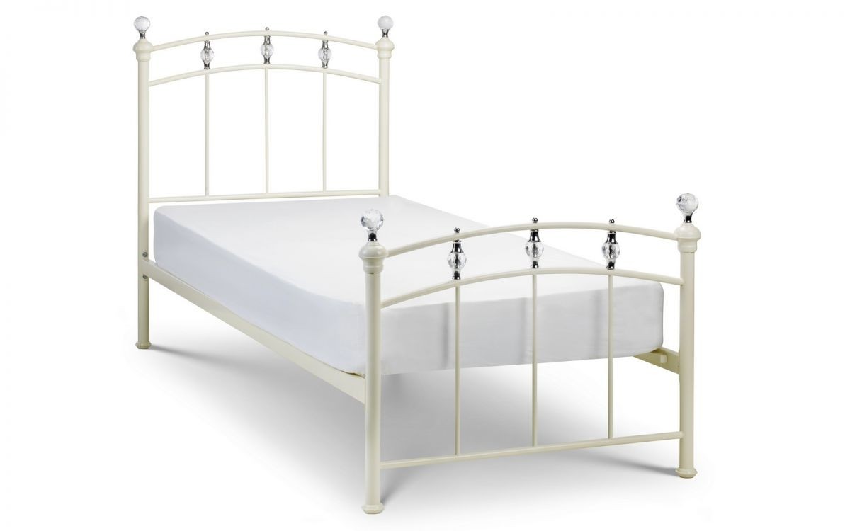 Sophia Stone White Bed Frame