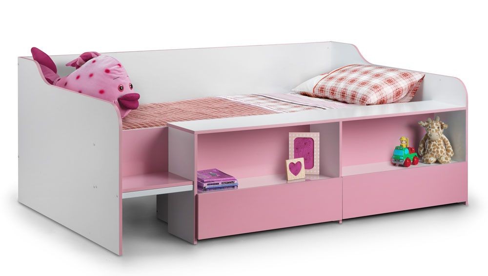 Starburst Pink Cabin Bed Low Sleeper