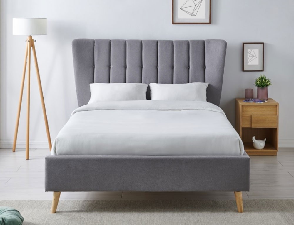 Tanya Light Grey Bed Frame