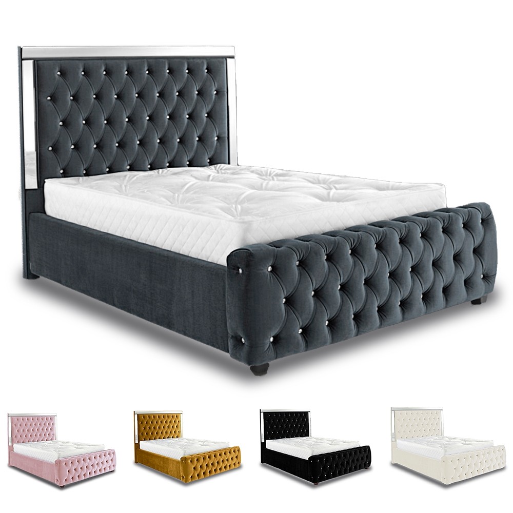 Magic Mirrored Super King Size Bed Frame, Emperor Size Bed Frames