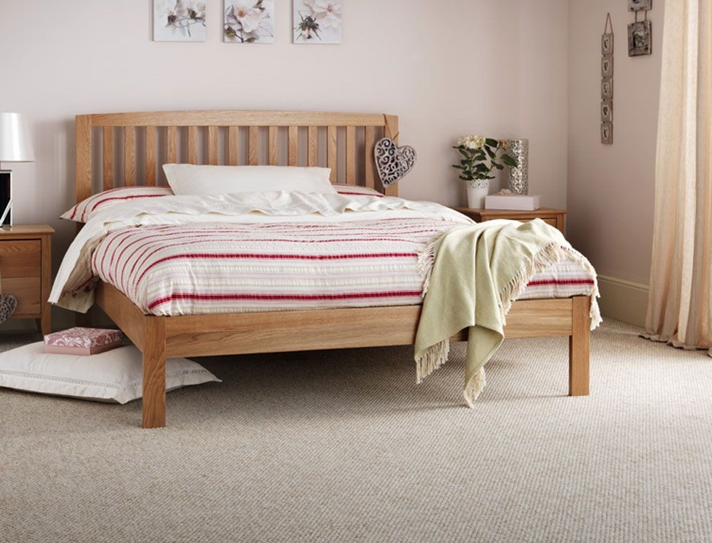 Thornton Oak Double Bed Frame