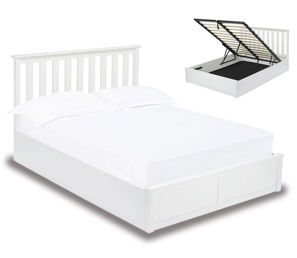 Orton White Ottoman Bed Frame