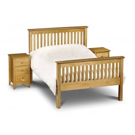 Barcelona Pine High Foot End Double Bed Frame