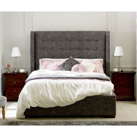 Quinto Grey Waffle Bed Frame