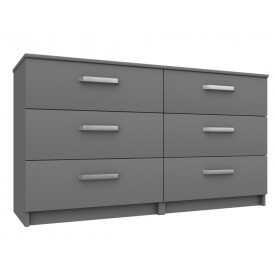 Arden Dust Gloss 3 Drawer Double Chest