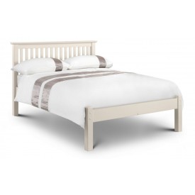 Barcelona Low Foot Stone White Bed Frame