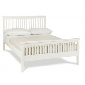 Bentley Designs Atlanta White High Foot Double Bed Frame