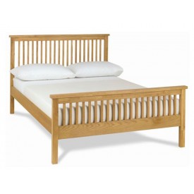 Bentley Designs Atlanta Oak High Foot Double Bed Frame