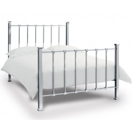 Bentley Designs Madison Shiny Nickel Double Bed Frame