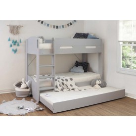 Grey William Bunk With Trundle