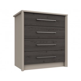 Burton 4 Drawer Chest Anthracite Larch