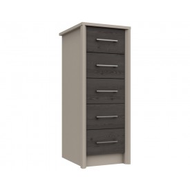 Burton 5 Drawer Tallboy Anthracite Larch