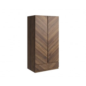 Catalan Walnut 2 Door Wardrobe