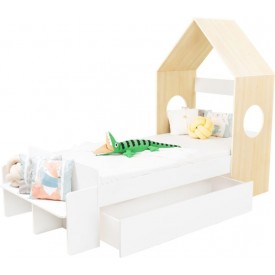 Caty One Drawer House Bed Frame