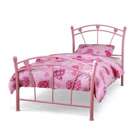 Jemima Pink Single Bed Frame
